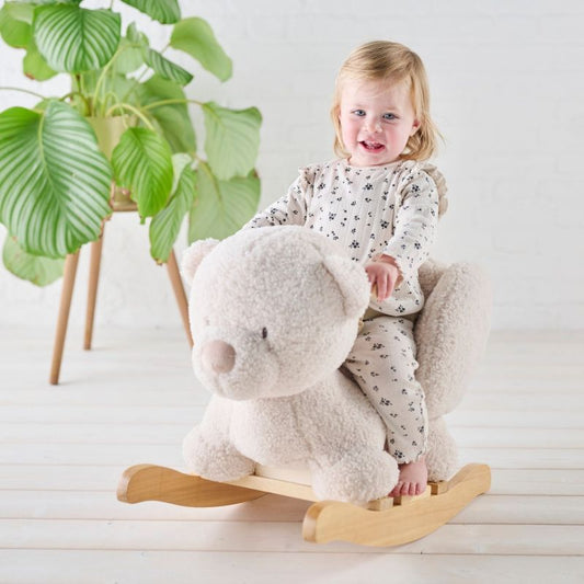 Bascule Teddy Ours Ecru